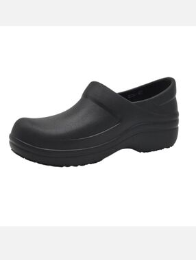 Crocs Neria Pro II Work Clogs Women 7 Black Slip Resistant Dual Comfort New